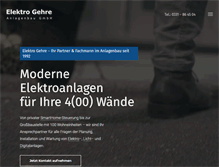 Tablet Screenshot of elektro-gehre.com
